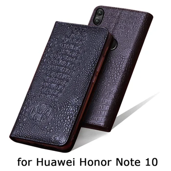 Luxusní Originální Kožená pouzdra pro Huawei Honor Poznámka 10 Případ Ručně vyráběné Vlastní Flip Kryt Telefonu pro Fundas Huawei Honor Note10 Bag