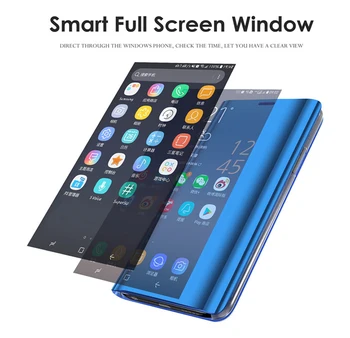 Luxusní Smart View Flip Pouzdro Pro Samsung Galaxy S8 fundas originální Magnetický Držák Kožené Etui S 8 SM G950F G950 Telefon 360 Kryt