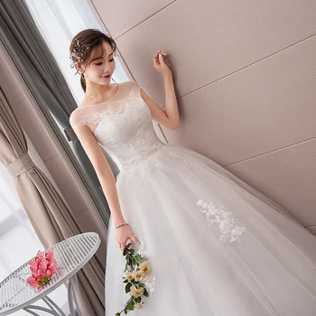 Luxusní Svatební Šaty Roku 2020 Nový Styl Francouzské Nevěsta, Retro Žena Svatební Šaty Plesové Šaty Svatební Krajky Výšivky Šaty