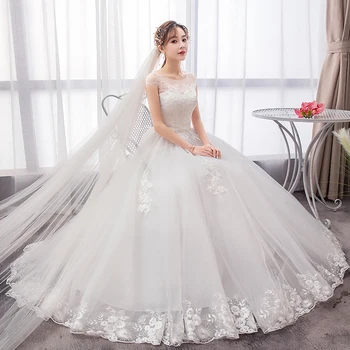 Luxusní Svatební Šaty Roku 2020 Nový Styl Francouzské Nevěsta, Retro Žena Svatební Šaty Plesové Šaty Svatební Krajky Výšivky Šaty