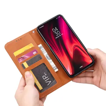 Luxusní Vintage Suede Kožené Flip Kryt Pro Xiaomi MI 9T Pouzdro Wallet Card Stand Magnetická Kniha Pro Xiaomi MI9T Klasické Případy