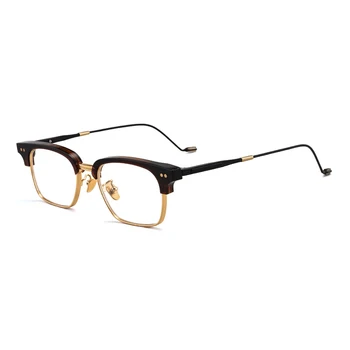 Luxusní Značka Acetát Rámu Brýlí Muži Ženy Transparentní Krátkozrakost Předpis Optické Titanové Brýle Rám JEMNÝ Brýle