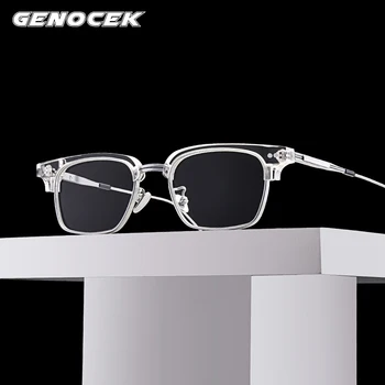 Luxusní Značka Acetát Rámu Brýlí Muži Ženy Transparentní Krátkozrakost Předpis Optické Titanové Brýle Rám JEMNÝ Brýle