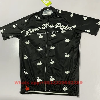 LÁSKA, BOLEST, Muži Cyklistický Dres Krátký rukáv oblek usa Sportovní Tým Cyklistické oblečení letní tričko bib šortky set Ciclismo Maillot