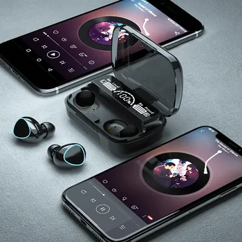 M10 TWS 5.1 Bluetooth In-Ear 9D Mini Touch Sportovní Binaurální Sluchátka pro Telefony