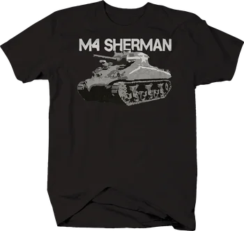 M4 Sherman Vojenská Tanková Armáda Zoufalý Tričko Cool Módní Trička pro Muže Velikost S-3xl