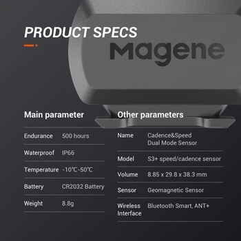 MAGENE S3+ Rychlost Cadence Dual Sensor ANT+ Bike Kolo Počítač Držák Pro Garmin iGPSPORT Bryton Xoss Cyklistika Rychloměr