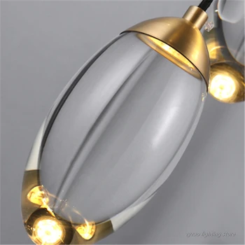 Magic Crystal Ball Nástěnné Lampy Post Moder Luxusní Všechny Mědi Obývací Pokoj Domova Nástěnné Svítidlo Ložnice Noční Pozadí Wandlamp