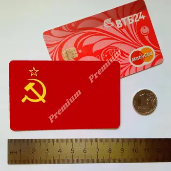 Magnet na ledničku vlajka SSSR suvenýr magnet vinyl, (rozměry: 54x86mm).