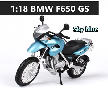 Maisto 1:18 7 stylů BMW F650-GS Silvardo původního autorizovaného simulace slitiny motocykl model hračka auto dárkové kolekce