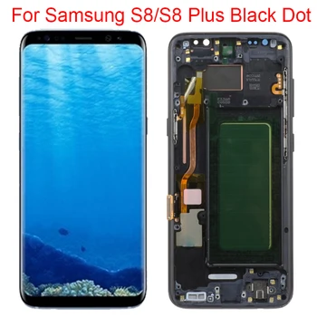 Malý Puntík Pro Samsung Galaxy S8 Plus LCD S Rámem S8 SM-G950F S8 Plus G955A Displej Dotykový Displej Digitizer Shromáždění