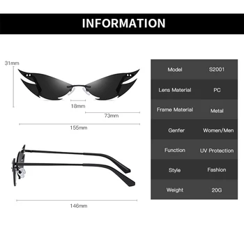 Malý Rám UV400 Sluneční Letní Punk Brýle Módní Dámské sluneční Brýle Retro Dámské Brýle Trendy Streetwear gafas