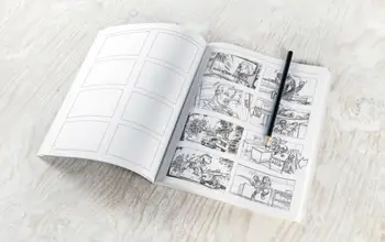 Manga Animace Stroyboard Cut List Notebook Manga Omalovánky A4/A5 Velikost 128 Stran