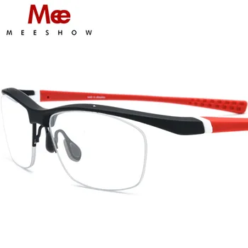 MEESHOW Nové TR90 Sportovní dioptrické Brýle Half-Frame Venkovní Cyklistické Čtení Krátkozrakost Brýle