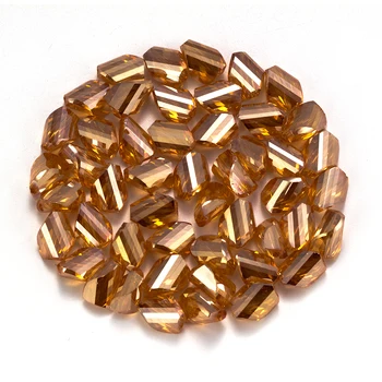 MEIBEADS 20ks 10mm Nepravidelný Polygonální Krystal Skleněné Korálky Distanční Korálky Pro Příslušenství Fit Náramek DIY Výrobu Šperků EY6111
