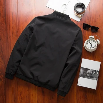 MEXICKÉ Nové Pánské Bomber Zip Bunda Muž Ležérní Streetwear Slim Fit Pilotní Bunda Kabát Muži Oblečení Plus Velké velikosti