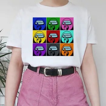 Mezi Námi Video Hry Legoshi Králík Ženy T Košile Krásné Vtipné Kreslené Harajuku Ženy Krátký Rukáv T-shirt Letní Topy Oblečení