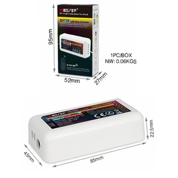 Miboxer FUT038 2.4 GHz 4-Zóny RGBW Vánoční Večírek Led Strip Řadič, Podpora Smart Telefonu APP A Třetí Hlas