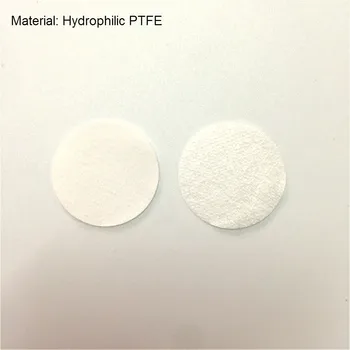 Mikroporézní Filtr s Membránou PTFE Průměr 13 mm 25 mm Hydrofilního PTFE Micro Filtrační Membrány Velikost Pórů 0.45 0.22 um um 100 / PK