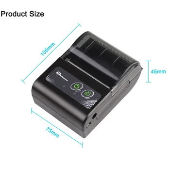 Milník kapsy Přijetí zákona Bluetooth termální Tiskárna USB PC 58MM Mini Přenosný Android IOS MHT-P10