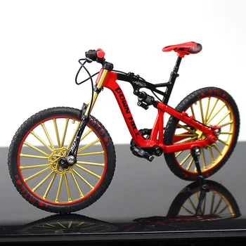 Mini 1:10 Slitiny Model Bicycle Finger Mountain bike Racing Diecast Kovové Simulace, Dospělý, Kolekce, Ornament, Hračky pro děti