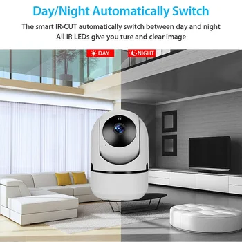 Mini Baby Monitor, IP Kamera, Automatické Sledování HD 1080p Krytý Domácí Bezdrátové Wifi Kamery Dohled Bezpečnostní CCTV Kamery