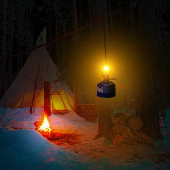 Mini Plynová Lampa Venkovní Camping Lantern Stan Svítilna Pochodeň Závěsné Skleněné Lampy Mini Camping Přenosné Plynové Světlo Camping Vybavení