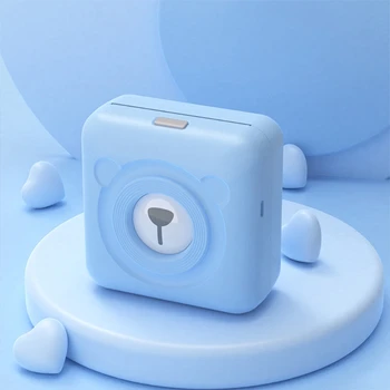 Mini Portable Photo Printer,Thermal Bezdrátové Bluetooth štítkovač s 6 Tisk Papír 58mm Okamžitý Tisk Foto Kapesní Tiskárny