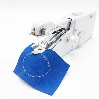 Mini Ruční Šicí Stroj Rychle Auto Handy Stitch Šicí Nástroj Pro Oblečení Tkaniny Šití Akumulátorový Ruční Šicí Stroje