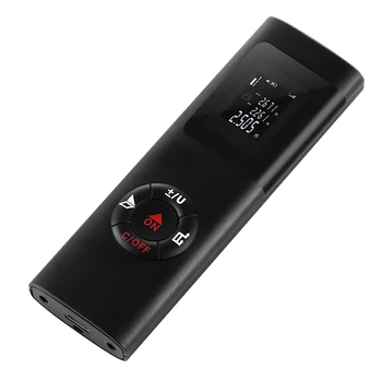 Mini USB Dobíjecí Kapesní Laserový dálkoměr Vysoce Přesné Infračervené Elektronické Pravítko 40m/131ft Laserový dálkoměr