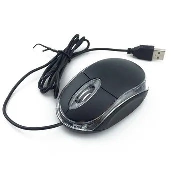 Mini Wired Mouse 3D 1600DPI Jednoduchost, Optický Malé Mause Ergonomický Přenosný USB Myši S LED Světlem Dítě Pro PC Laptop Notebook