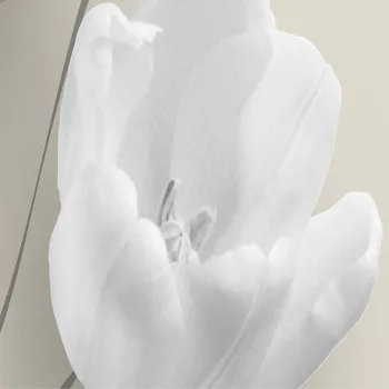 Moderní Bílé Květy Samolepící Nástěnné Tapety Obývací Pokoj TV, Pohovka Ložnice Domácí Dekor Foto Tapety 3D Nepromokavé Plátno