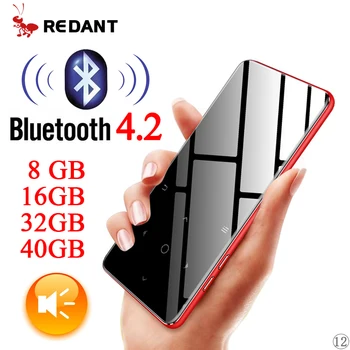 MP4 Přehrávač Bluetooth 4.2 s Reproduktorem Sluchátka E-book, FM Rádio, Video MP4 Music hi-fi Player Slim MP 4 přehrávač Walkman 8GB 16GB 32GB 40GB