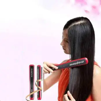 Multifunkční Žehlička Na Vlasy Dual-Purpose Rovné Vlasy, Hřeben, Natáčky Rovnou Klipy Přímo Elektrické Žehličky