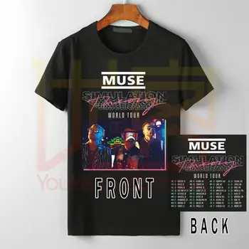 Muse Simulace Teorie světové turné koncert 2019 černé tričko S-3XL