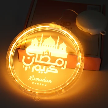 Muslimské Festival Světla Ramadan Ozdoby Eid Mubarak Hrad Sezamový Olej Moon LED Závěsné Svítidlo Palác Arabského Islámu Zásoby Strany