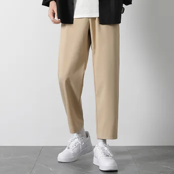 Muži Ležérní Kalhoty Solid Plus Velikosti 5XL Harém Kalhoty Pánské Harajuku Ulzzang Elegantní Módní Podzimní Volné korejský Styl Elastický Pás Ins