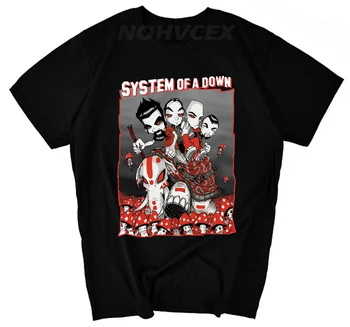 Muži Soad System Of A Down Rock Band Logo Design Pánské T Shirt Boy Cool Tops Bederní Tištěné Letní T Košile