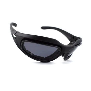 Muži Sportovní C5 Polarizační Brýle Taktické Brýle Lov Airsoft Střelecké Brýle Cyklistika Pěší Turistika Nepromokavou Brýle 4 Čočky