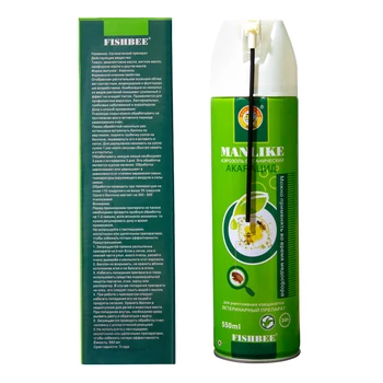 MUŽNÝ organický aerosol anti včelí varroa 550ml s Rostlin esenciální olej Thymol ruské včelařství v medu toku období