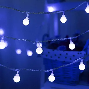 Míč Led String Světla, 100 LED 10M Led Lampa Řetězec Žárovka, Vodotěsné Venkovní Dekorace Vánoční Víla Lehké Řetězce Světel