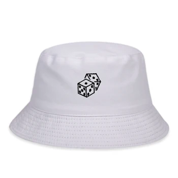 Módní hip hop bavlna divoké Rybář klobouk, Vyšívané KOSTKY kbelík klobouky, muži a ženy, venkovní sluneční klobouky, panama klobouky přizpůsobitelné