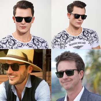 Módní luxusní značkové sluneční brýle muži polarizované sluneční brýle, ženy náměstí brýle 2019 vintage retro sluneční brýle pro muže/ženy