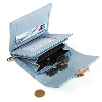 Módní Minimalistický Peněženky Ženy Pu Kůže Dívka Kabelka na Zip Mince Peněženky Lady Držitelé Kreditních Karet Ženy Solidní Dámské Peněženky