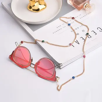 Módní Měděné Brýle na Čtení Řetězce pro Ženy Kovové Brýle Šňůry Vintage Barevné Korálky Brýlové Řetězce Brýle Držák