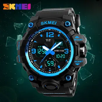 Módní Sportovní Super Cool Muži Quartz Digitální Hodinky Muži Sportovní Hodinky SKMEI Luxusní Značky LED Vojenské Vodotěsné Náramkové hodinky