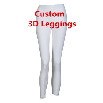 Módní Ženy Legging Osobnost 3D Tisku Leginy Přizpůsobit Push-Up Elastické Fitness Design Kalhoty DropShipping Velkoobchody