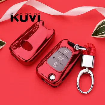 Měkké Tpu Auto Klíč Kryt Pro KIA Rio 3 Picanto Ceed Cerato Sportage K2 K3 K5 Duše Pro Hyundai klíčenka Pro Auto Remote Key Fob