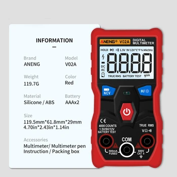 Měření Digitální Multimetr se Počítá Digitální Multimetr Profesional Kondenzátor Tester EsrMeter Richmeters Testery V02A