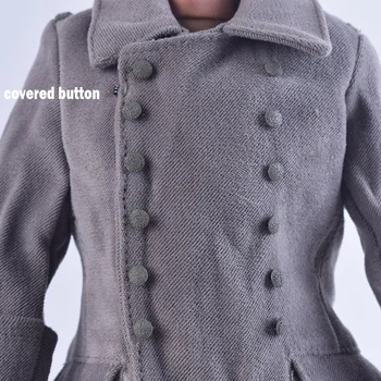 Měřítku 1/6 doplňky pánské Oděvy Vojenské Dragon DML druhé světové VÁLKY německý Kabát Zimní Kabáty Pro 12